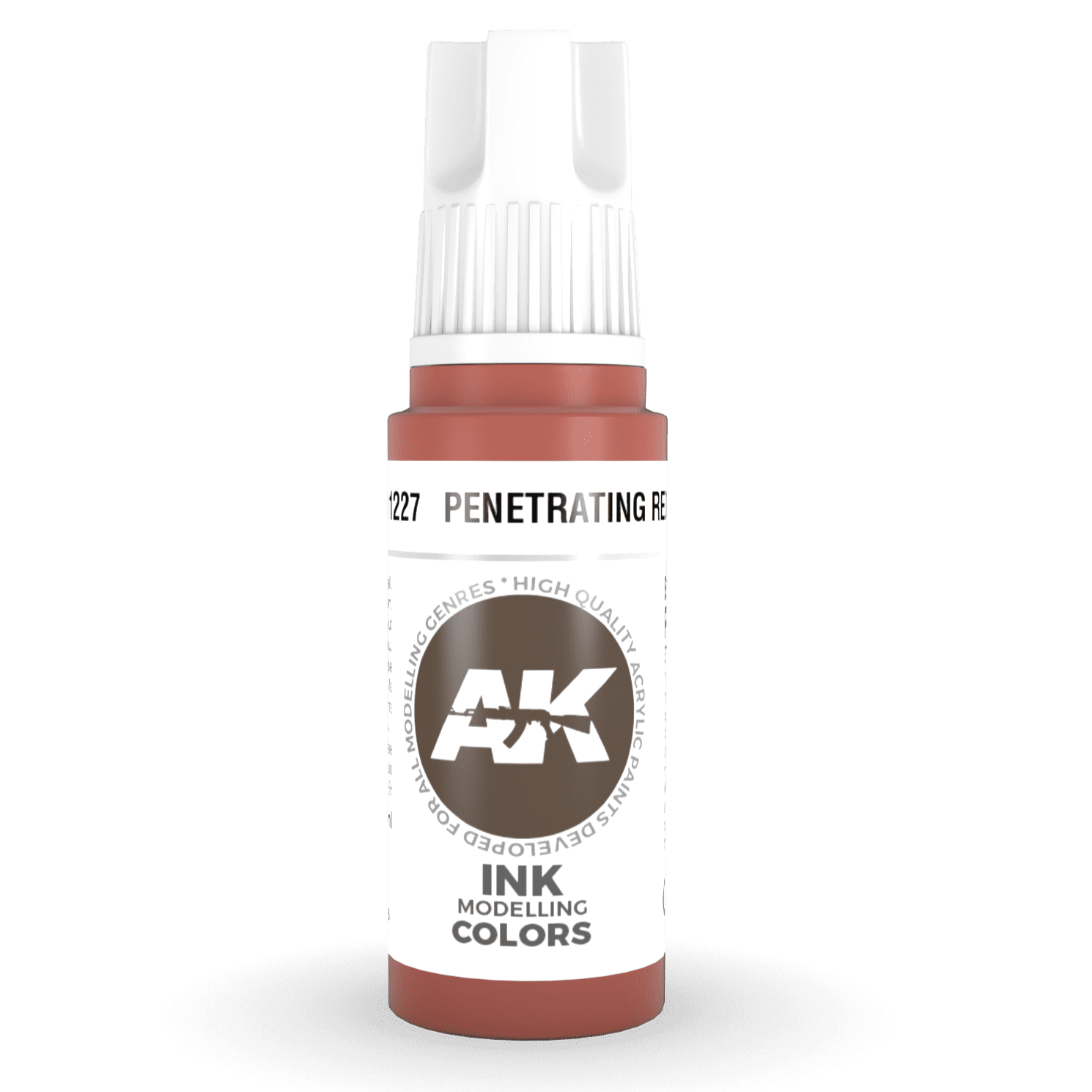 3rd Gen Acrylic - Penetrating Red INK 17ml - Loaded Dice