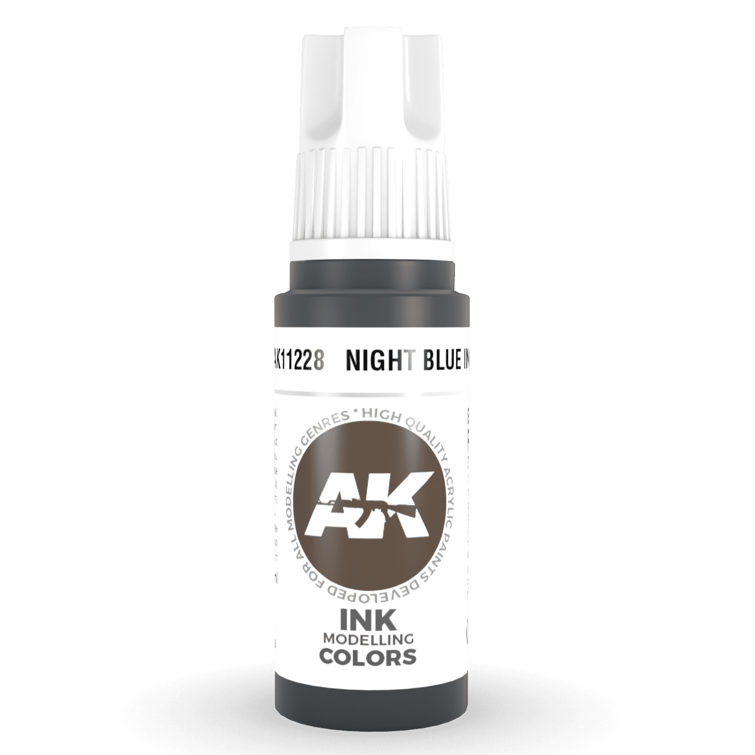 AK Interactive 3rd Gen Acrylic - Night Blue INK 17ml AK11228 - Loaded Dice