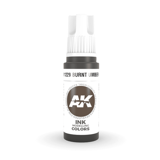 AK Interactive 3rd Gen Acrylic - Burnt Umber INK 17ml AK11229 - Loaded Dice