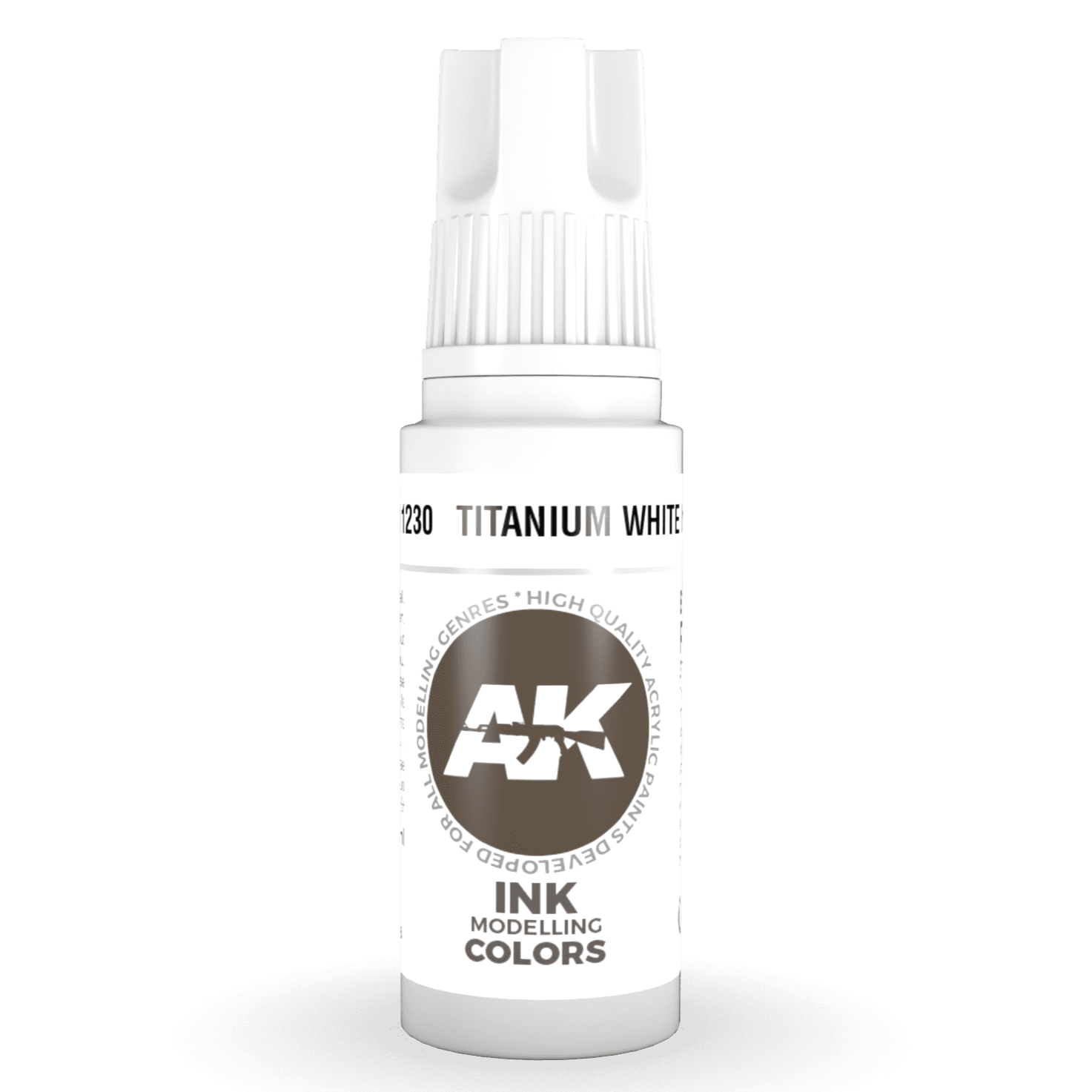 3rd Gen Acrylic - Titanium White INK 17ml - Loaded Dice
