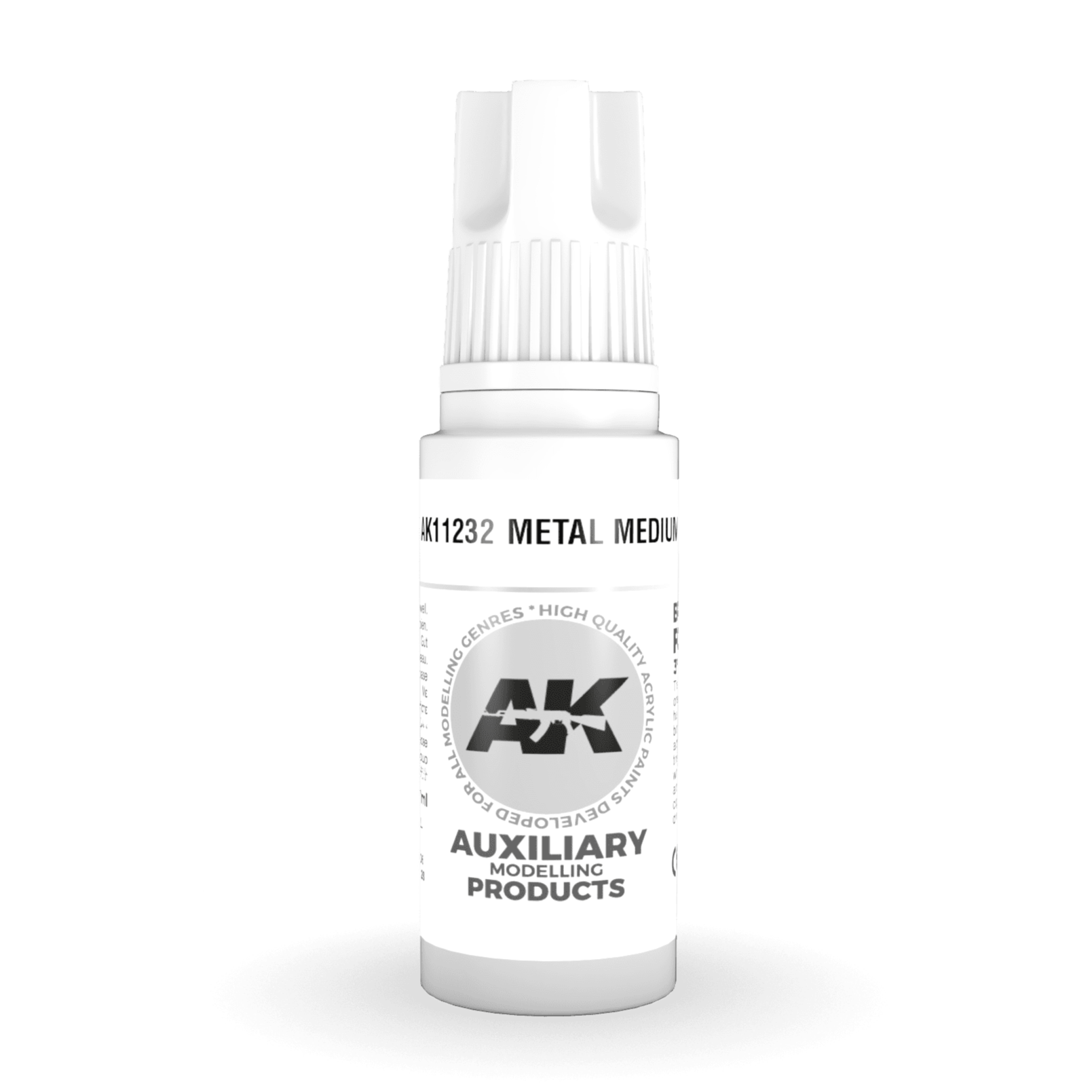 AK Interactive 3rd Gen Acrylic - Metal Medium 17ml AK11232 - Loaded Dice