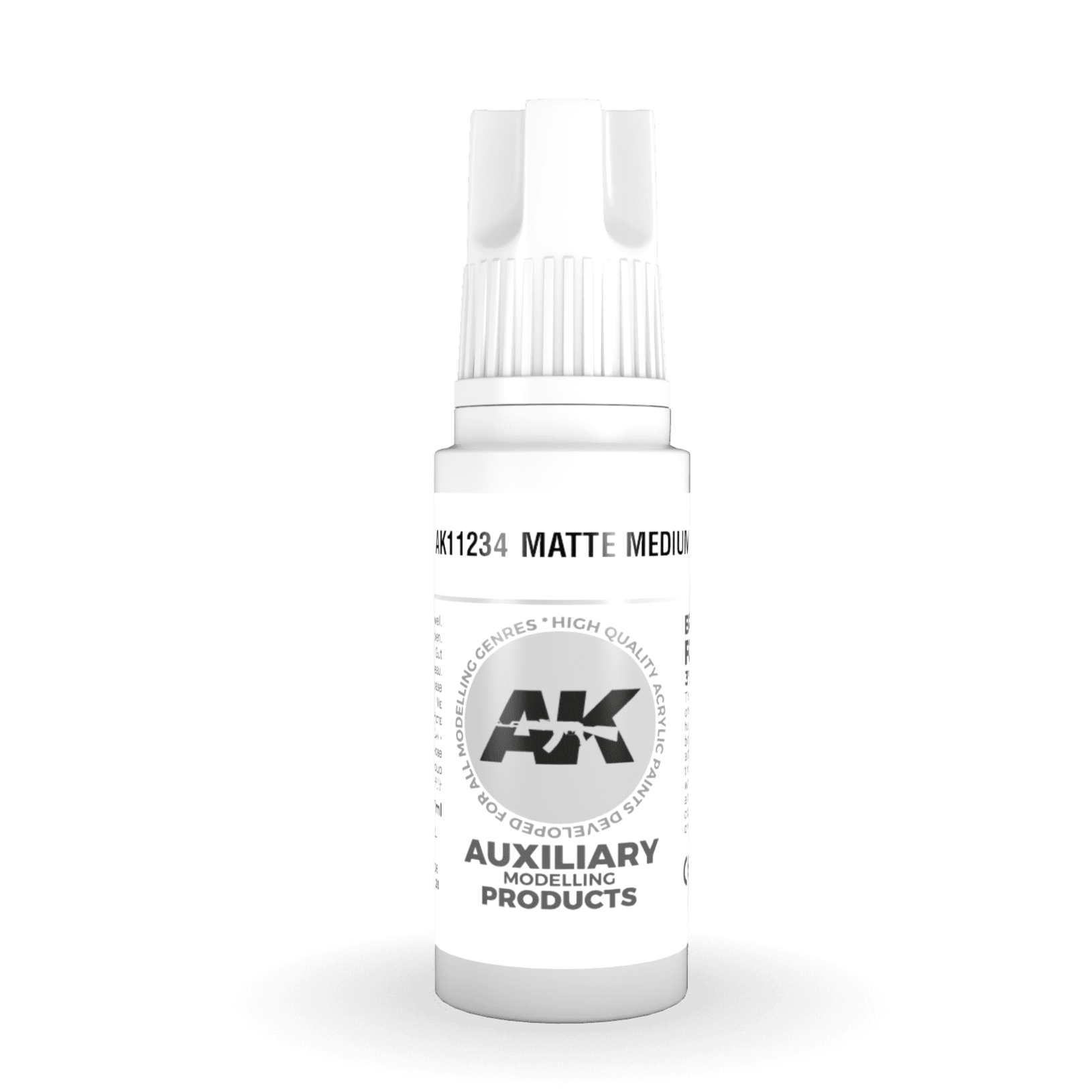 AK Interactive 3rd Gen Acrylic - Matte Medium 17ml AK11234 - Loaded Dice