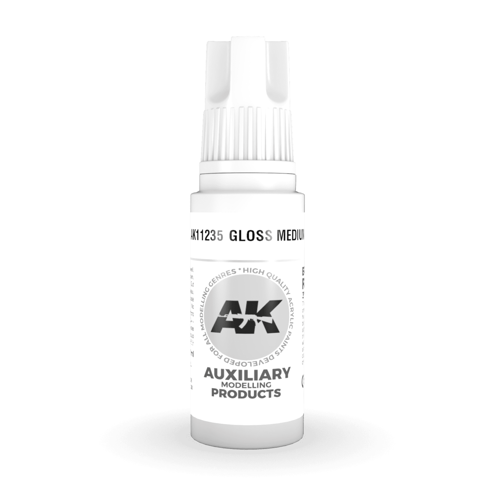 AK Interactive 3rd Generation acrylic paint Gloss Medium 17ml dropper bottle