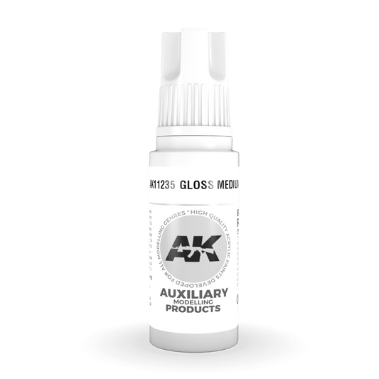 AK Interactive 3rd Gen Acrylic - Gloss Medium 17ml AK11235 - Loaded Dice