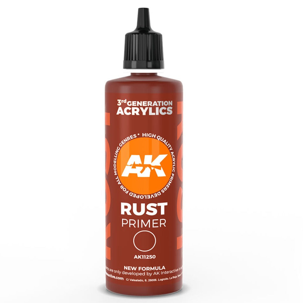 AK Interactive 3rd Gen Rust Primer 100ml - Loaded Dice