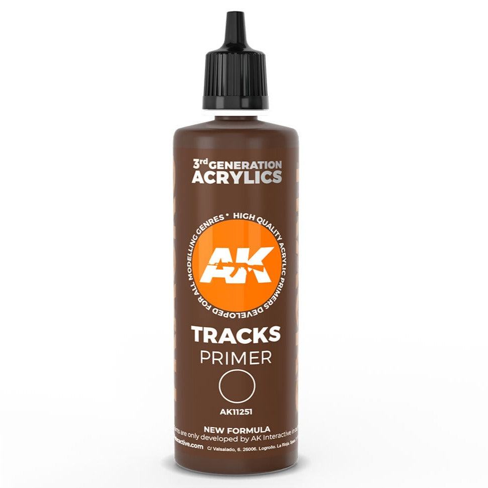 AK Interactive 3rd Gen Tracks Primer 100ml - Loaded Dice