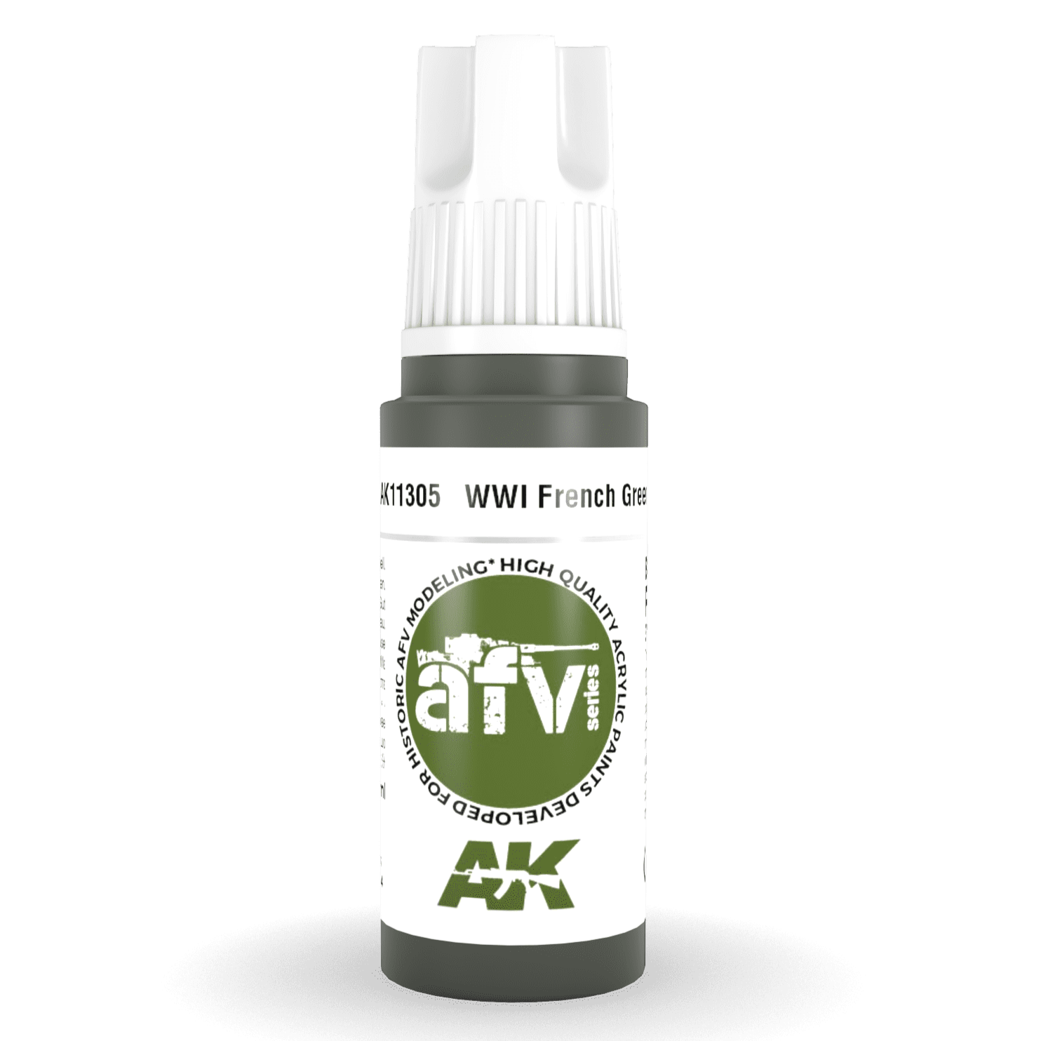 AK Interactive 3rd Gen Acrylic - WWI French Brown 17ml AK11304 - Loaded Dice