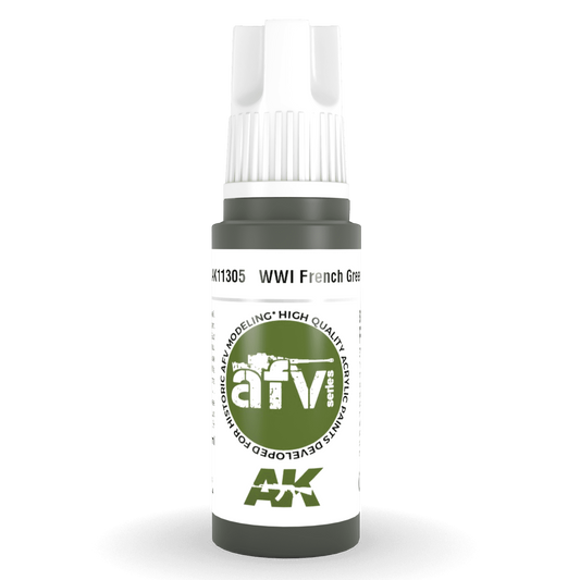 AK Interactive 3rd Gen Acrylic - WWI French Brown 17ml AK11304 - Loaded Dice