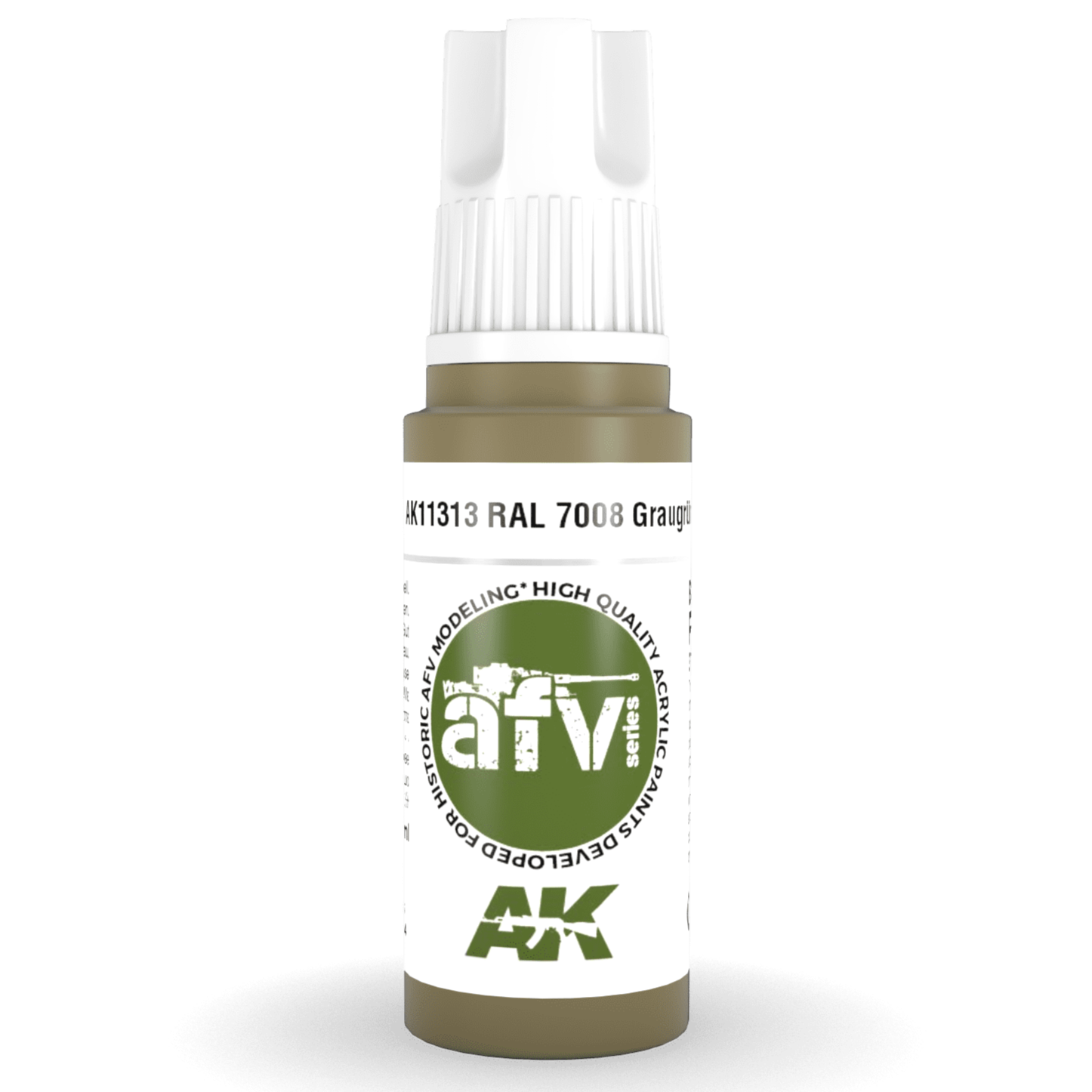 AK Interactive 3rd Gen Acrylic - RAL 7008 Graugrün 17ml AK11313 - Loaded Dice