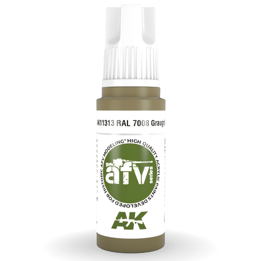 AK Interactive 3rd Gen Acrylic - RAL 7008 Graugrün 17ml AK11313 - Loaded Dice