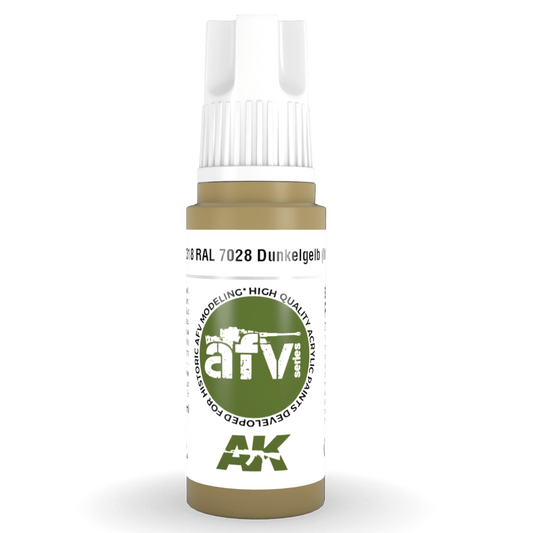 AK Interactive 3rd Gen Acrylic - RAL 7028 Dunkelgelb (Initial) 17ml AK11318 - Loaded Dice