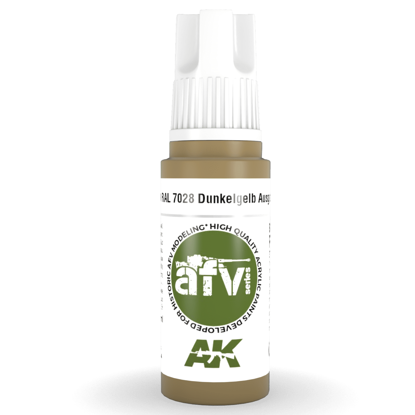 AK Interactive 3rd Gen Acrylic - RAL 7028 Dunkelgelb Ausgabe 1944 17ml AK11319 - Loaded Dice