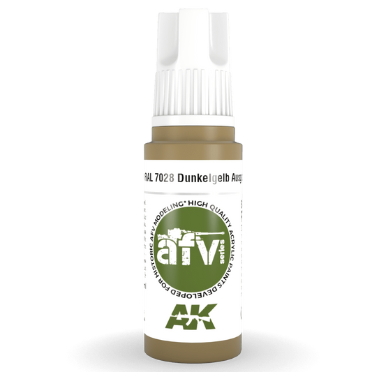 AK Interactive 3rd Gen Acrylic - RAL 7028 Dunkelgelb Ausgabe 1944 17ml AK11319 - Loaded Dice