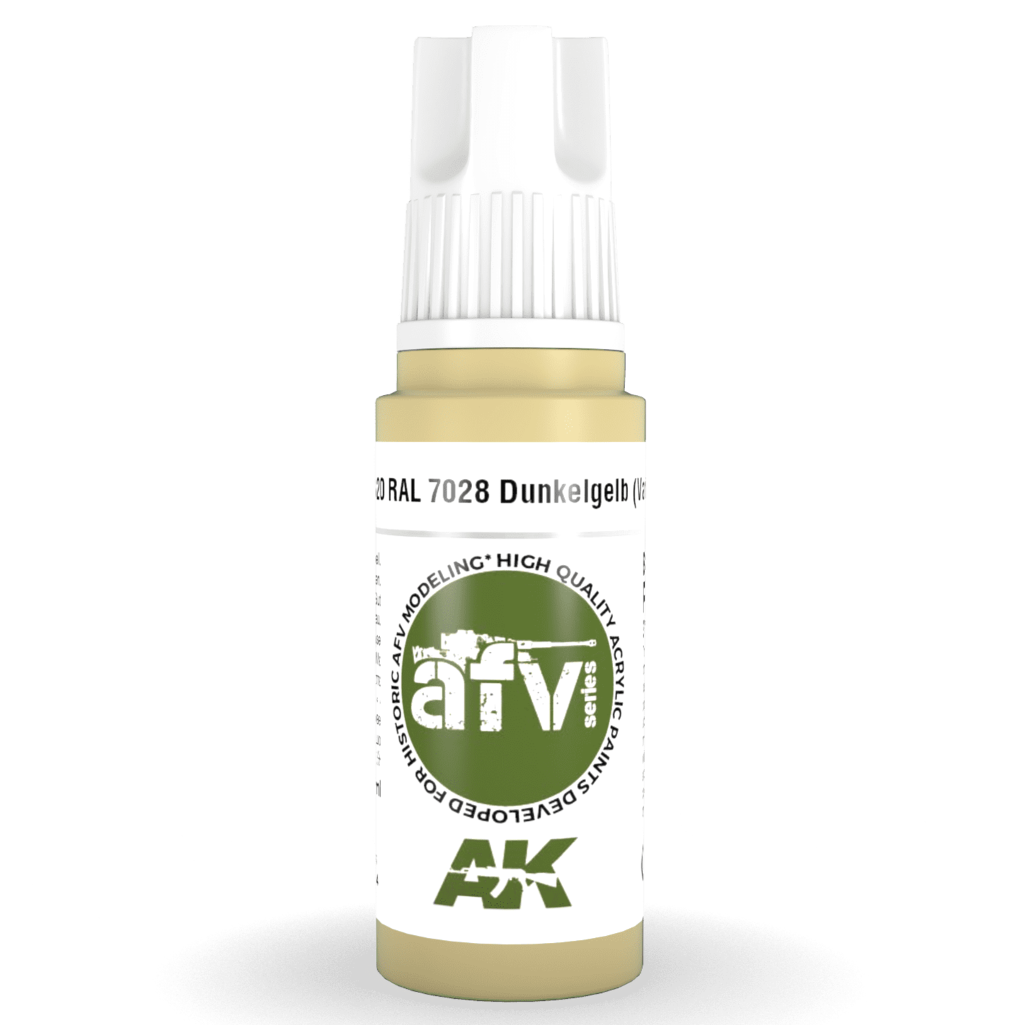 AK Interactive 3rd Gen Acrylic - RAL 7028 Dunkelgelb (Variant) 17ml AK11320 - Loaded Dice