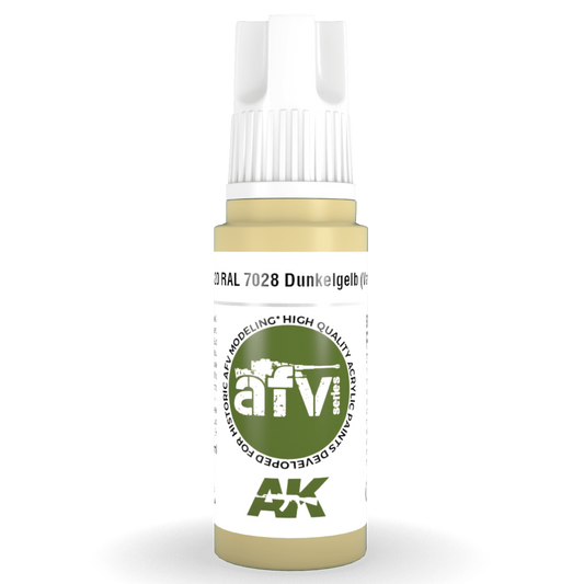 AK Interactive 3rd Gen Acrylic - RAL 7028 Dunkelgelb (Variant) 17ml AK11320 - Loaded Dice