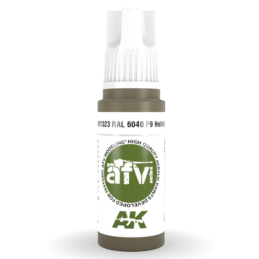 AK Interactive 3rd Gen Acrylic - RAL 6040 F9 Helloliv 17ml AK11323 - Loaded Dice