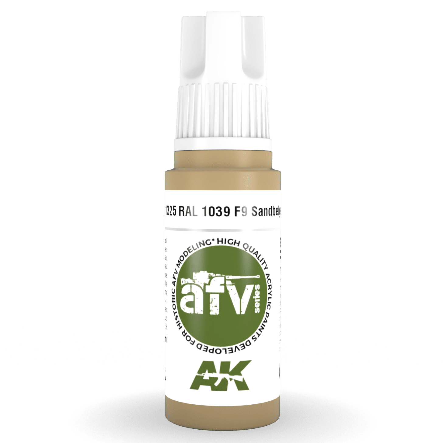 AK Interactive 3rd Gen Acrylic - RAL 1039 F9 Sandbeige 17ml AK11325 - Loaded Dice