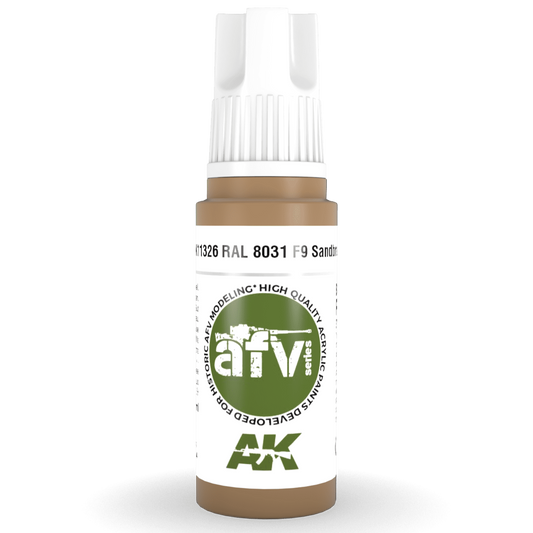 AK Interactive 3rd Gen Acrylic - RAL 8031 F9 Sandbraun 17ml AK11326 - Loaded Dice