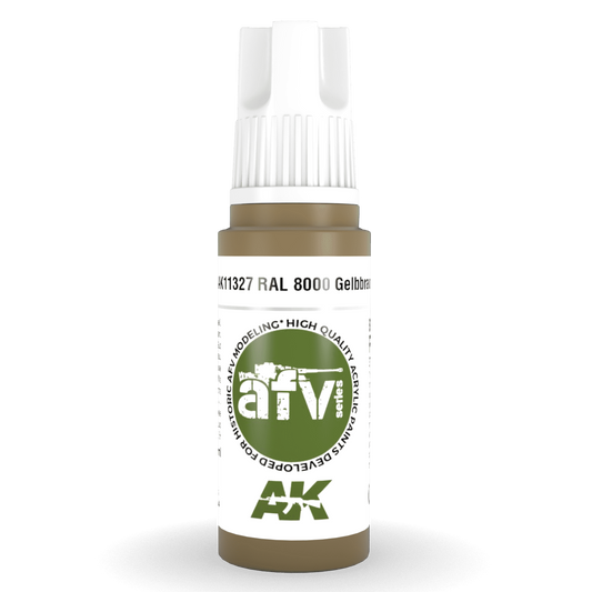 AK Interactive 3rd Gen Acrylic - RAL 8000 Gelbbraun 17ml AK11327 - Loaded Dice