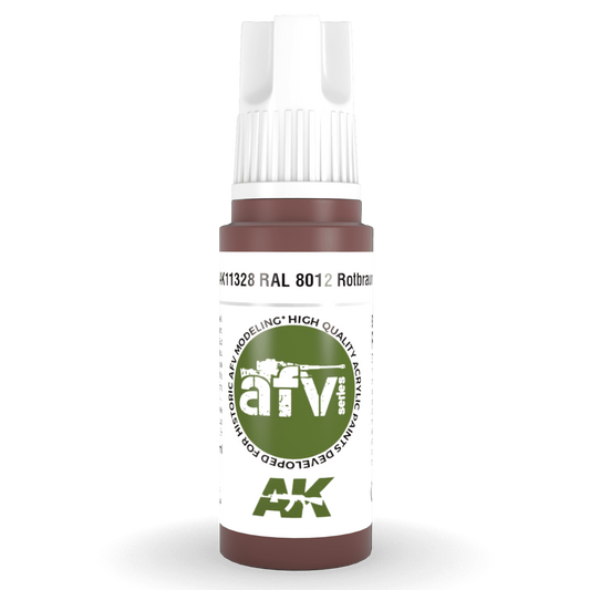 AK Interactive 3rd Gen Acrylic - RAL 8012 Rotbraun 17ml AK11328 - Loaded Dice