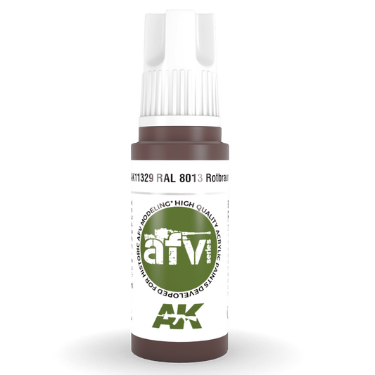 AK Interactive 3rd Gen Acrylic - RAL 8013 Rotbraun 17ml AK11329 - Loaded Dice