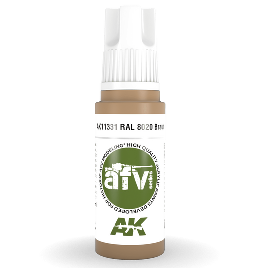 AK Interactive 3rd Gen Acrylic - RAL 8020 Braun 17ml AK11331 - Loaded Dice