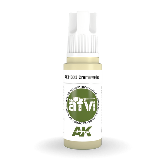 AK Interactive 3rd Gen Acrylic - Cremeweiss 17ml AK11333 - Loaded Dice