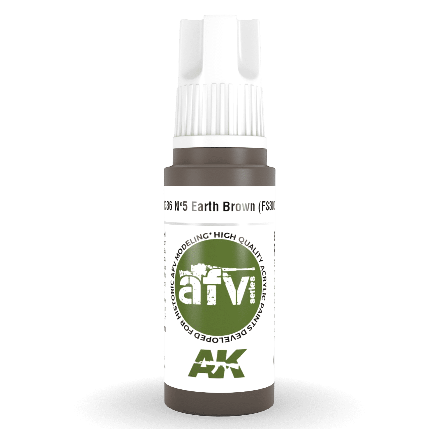 AK Interactive 3rd Gen Acrylic - Nº5 Earth Brown (FS30099) 17ml AK11336 - Loaded Dice