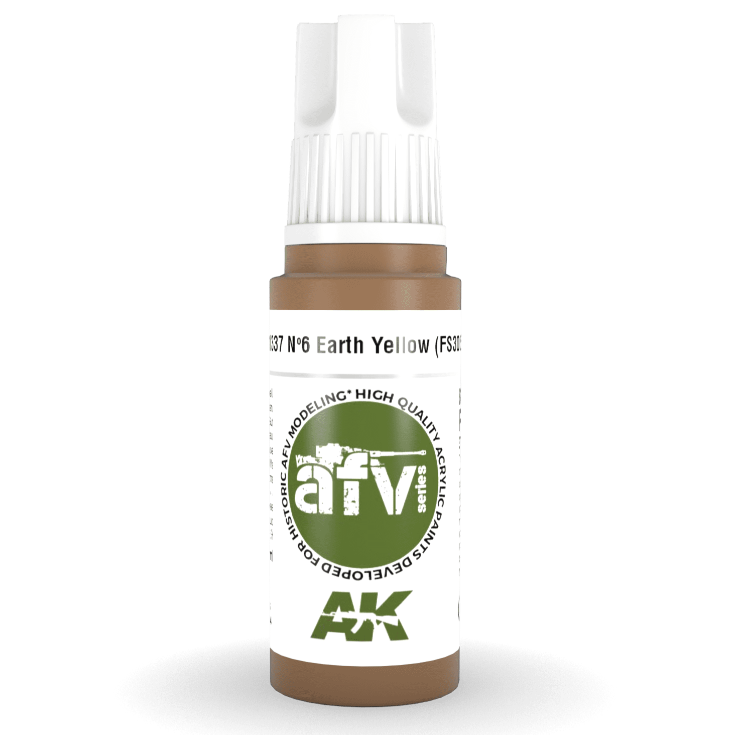 AK Interactive 3rd Generation acrylic paint Nº6 Earth Yellow (FS30257) 17ml dropper bottle