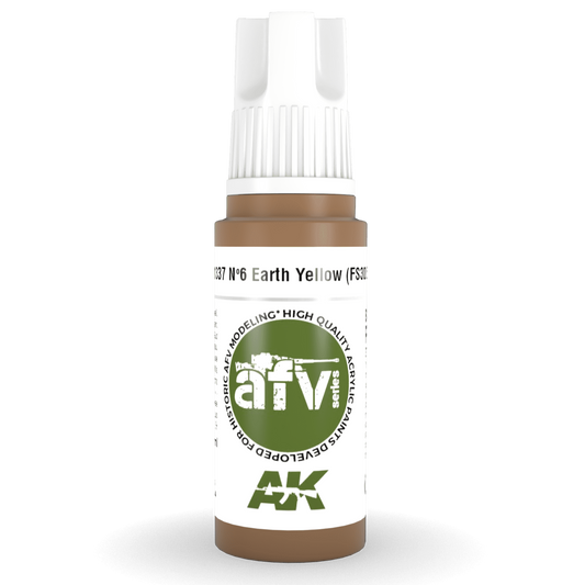 AK Interactive 3rd Gen Acrylic - Nº6 Earth Yellow (FS30257) 17ml AK11337 - Loaded Dice