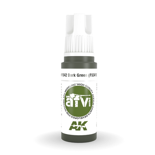 AK Interactive 3rd Gen Acrylic - Dark Green 17ml AK11342 - Loaded Dice