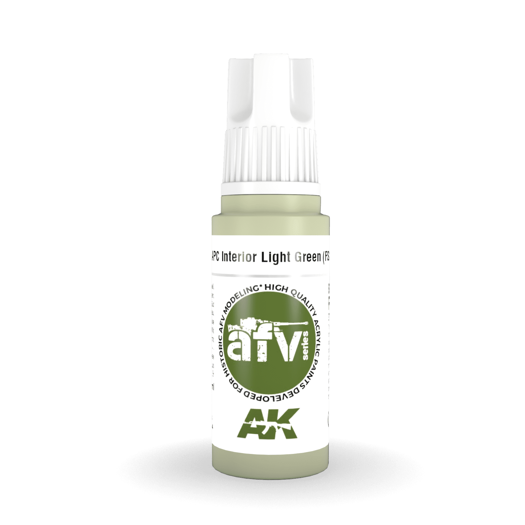 AK Interactive 3rd Gen Acrylic - APC Interior Light Green (FS24533) 17ml AK11345 - Loaded Dice