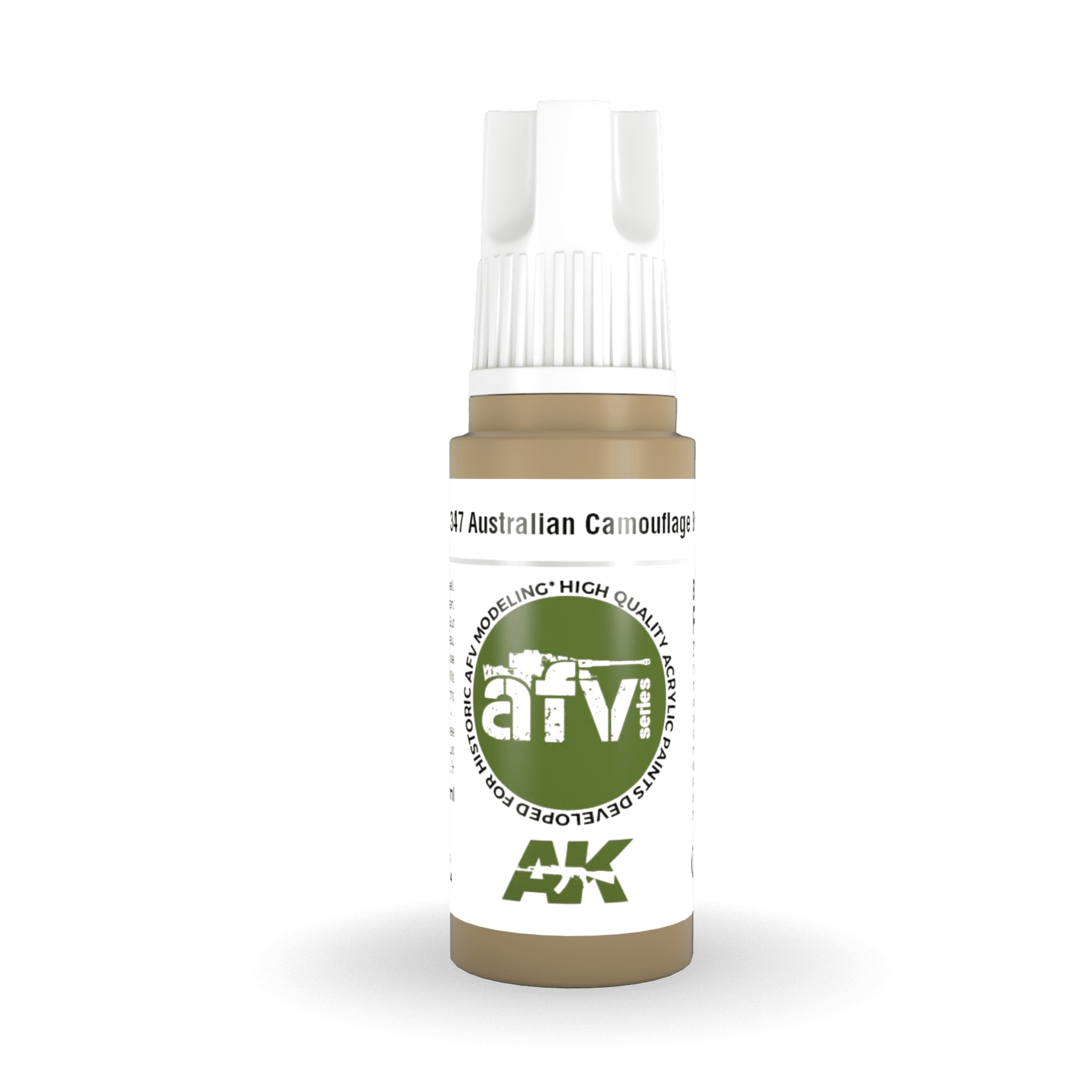 AK Interactive 3rd Gen Acrylic - Australian Camouflage Brown 17ml AK11347 - Loaded Dice