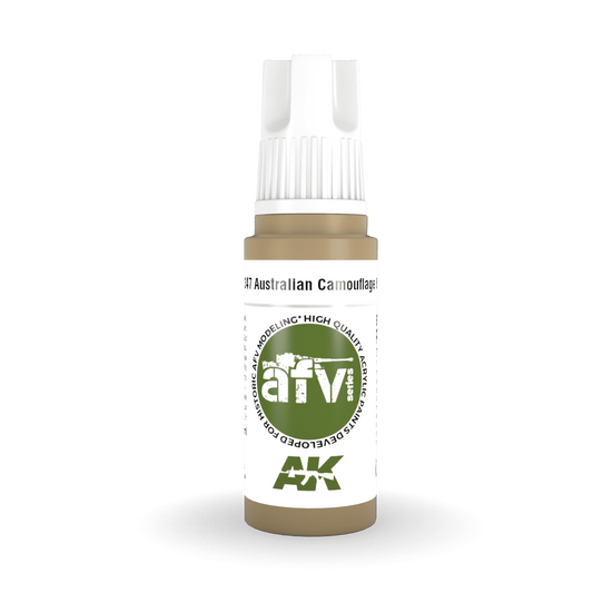 AK Interactive 3rd Gen Acrylic - Australian Camouflage Brown 17ml AK11347 - Loaded Dice