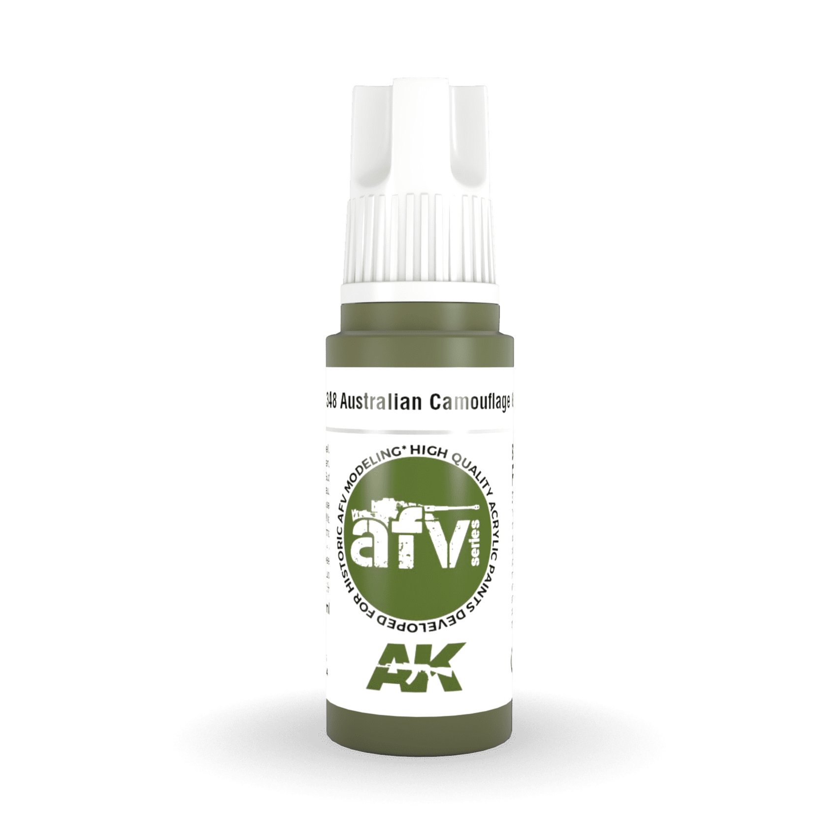 AK Interactive 3rd Gen Acrylic - Australian Camouflage Green 17ml AK11348 - Loaded Dice