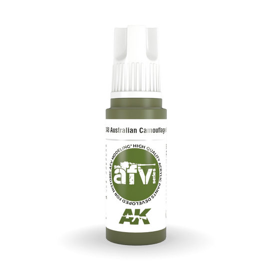 AK Interactive 3rd Gen Acrylic - Australian Camouflage Green 17ml AK11348 - Loaded Dice