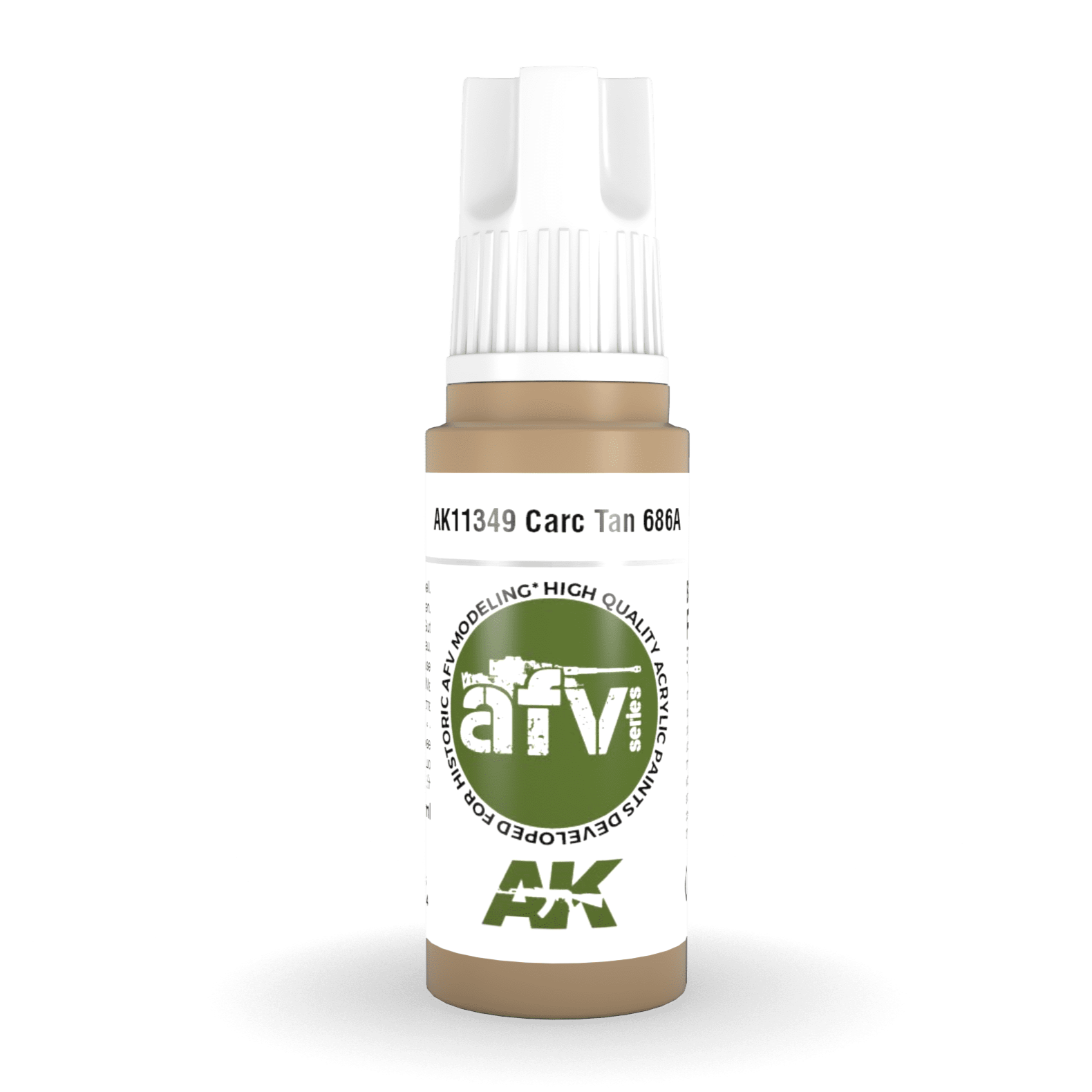 AK Interactive 3rd Gen Acrylic - CARC Tan 686A (FS33446) 17ml AK11349 - Loaded Dice