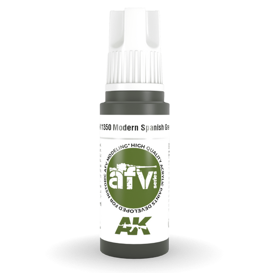 AK Interactive 3rd Gen Acrylic - Modern Spanish Green 17ml AK11350 - Loaded Dice
