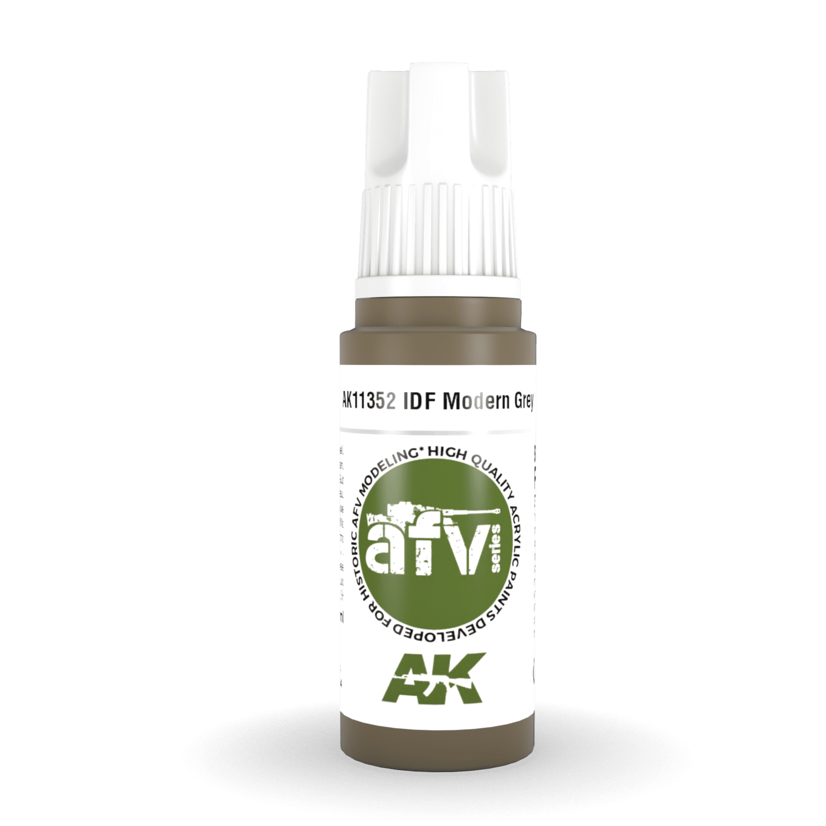 AK Interactive 3rd Gen Acrylic - IDF Modern Grey 17ml AK11352 - Loaded Dice