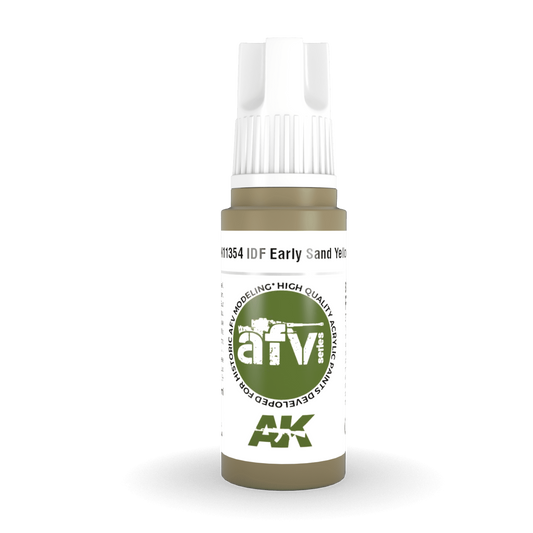 AK Interactive 3rd Gen Acrylic - IDF Early Sand Yellow 17ml AK11354 - Loaded Dice