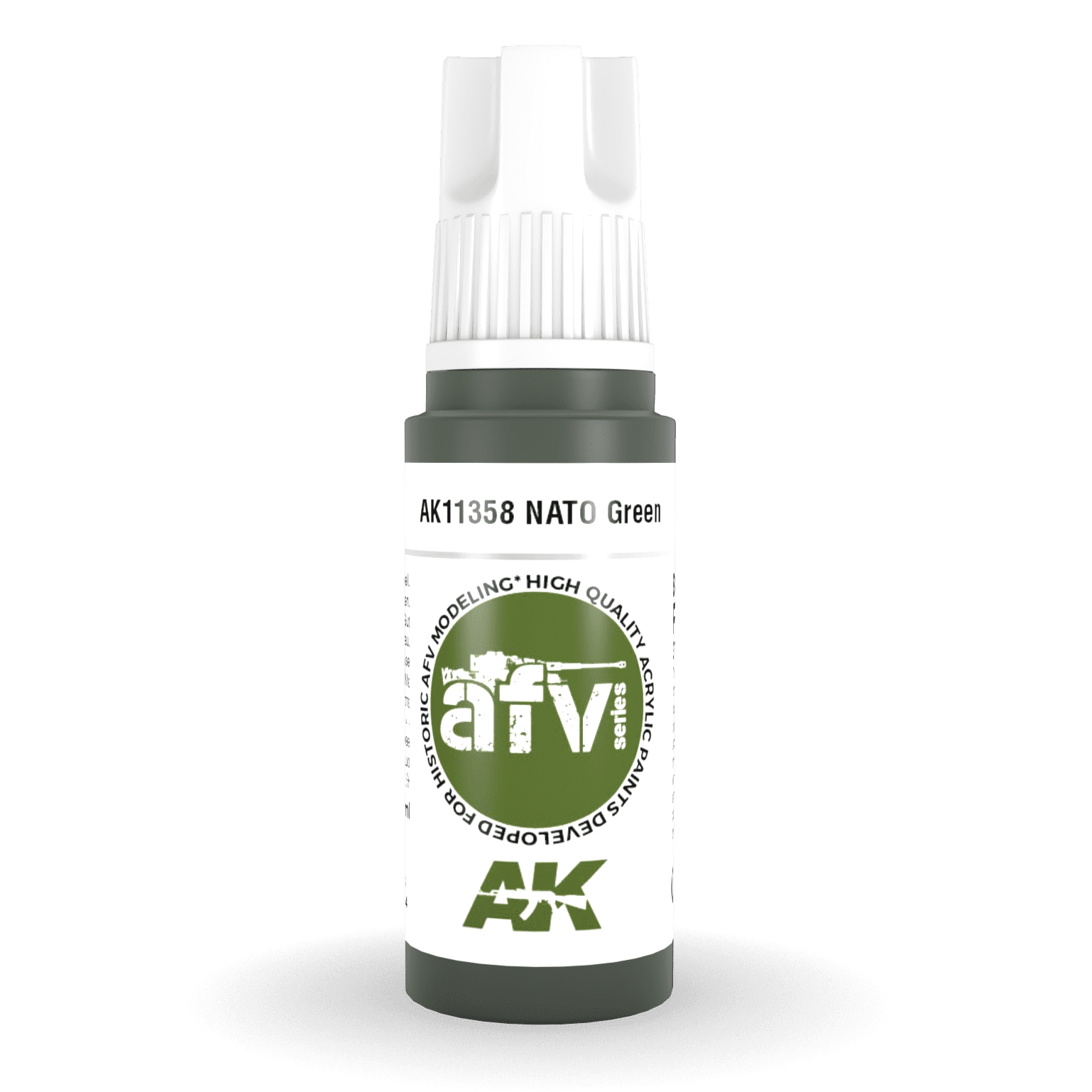 AK Interactive 3rd Gen Acrylic - NATO Green 17ml AK11358 - Loaded Dice