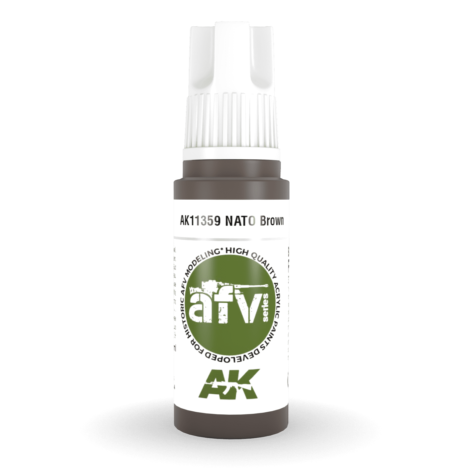 AK Interactive 3rd Gen Acrylic - NATO Brown 17ml AK11359 - Loaded Dice