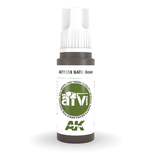 AK Interactive 3rd Gen Acrylic - NATO Brown 17ml AK11359 - Loaded Dice