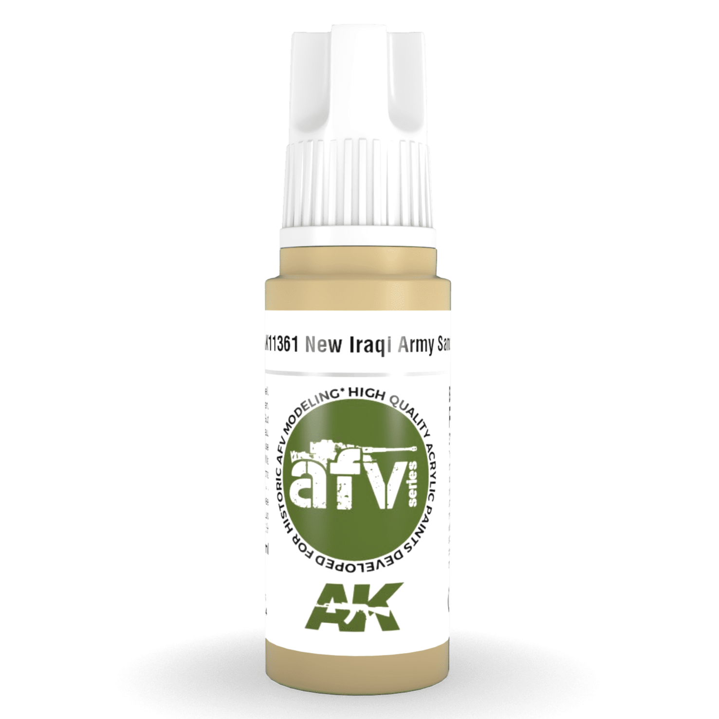 AK Interactive 3rd Gen Acrylic - New Iraqi Army Sand 17ml AK11361 - Loaded Dice