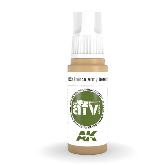 AK Interactive 3rd Gen Acrylic - French Army Desert Sand 17ml AK11363 - Loaded Dice