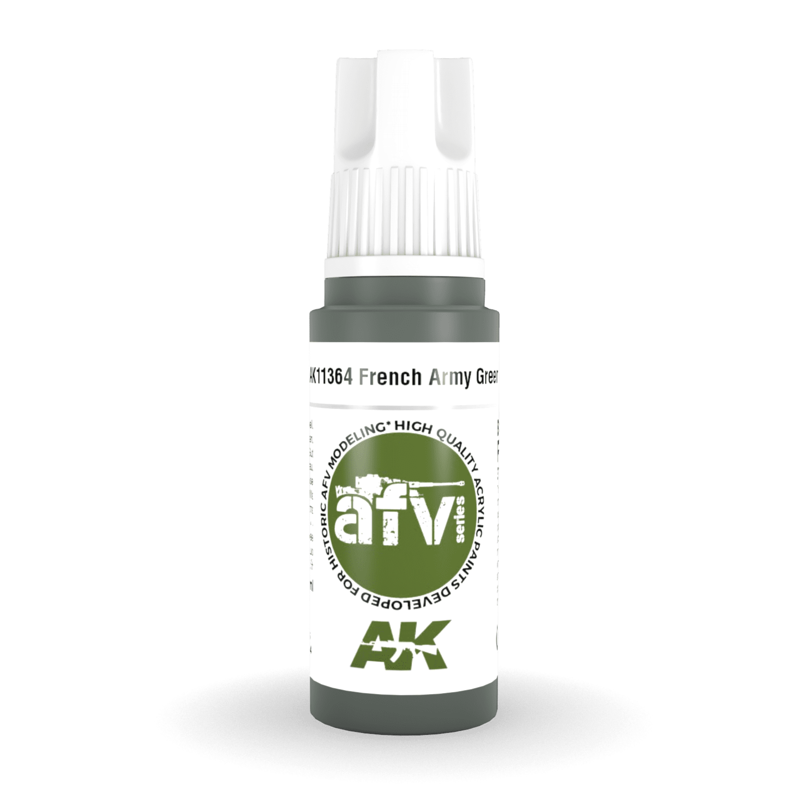 AK Interactive 3rd Gen Acrylic - French Army Green 17ml AK11364 - Loaded Dice