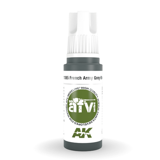 AK Interactive 3rd Gen Acrylic - French Army Grey-Blue 17ml AK11365 - Loaded Dice