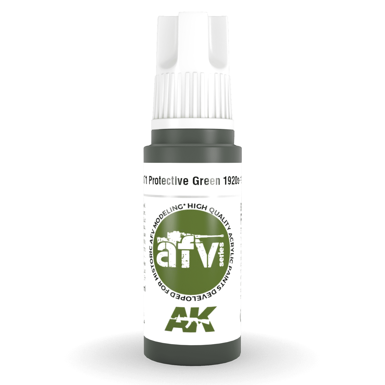 AK Interactive - 3rd Gen Acrylic - Protective Green 1920s-1930s 17ml AK11371 - Loaded Dice