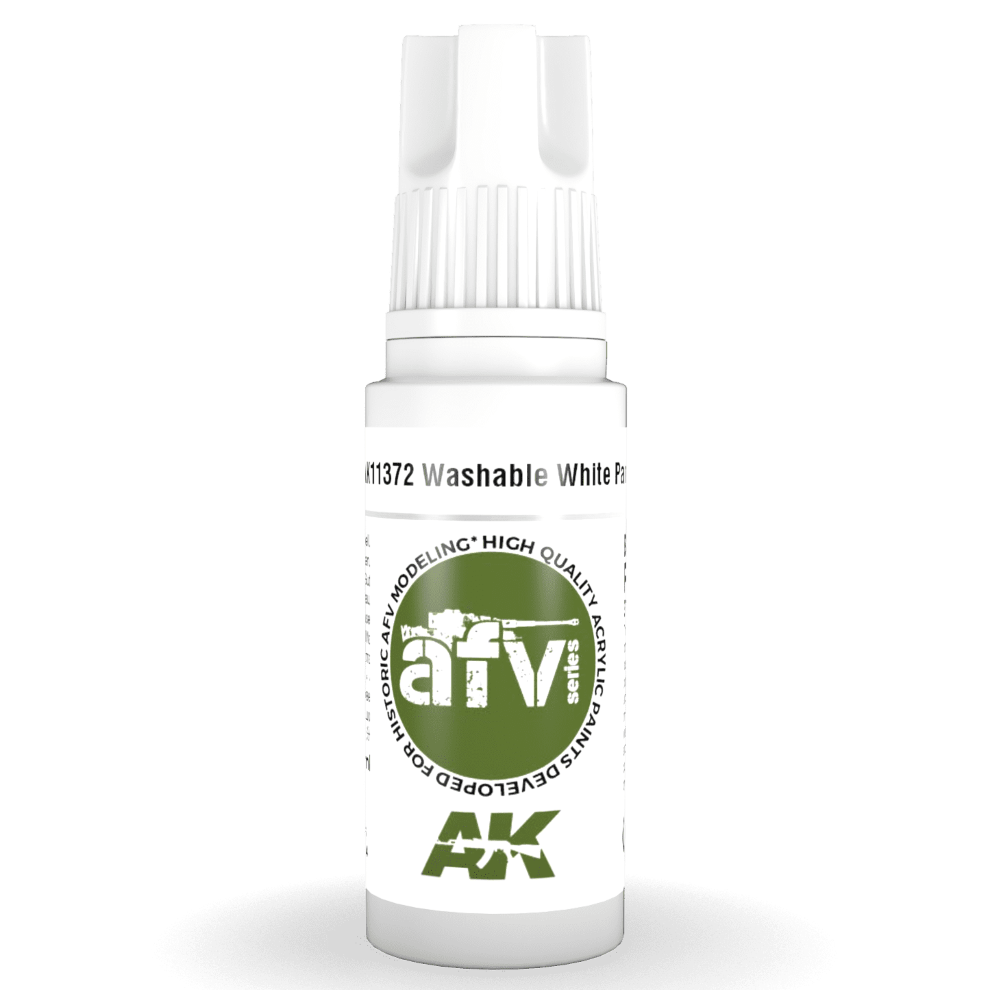 AK Interactive 3rd Gen Acrylic - Washable White Paint 17ml AK11372 - Loaded Dice