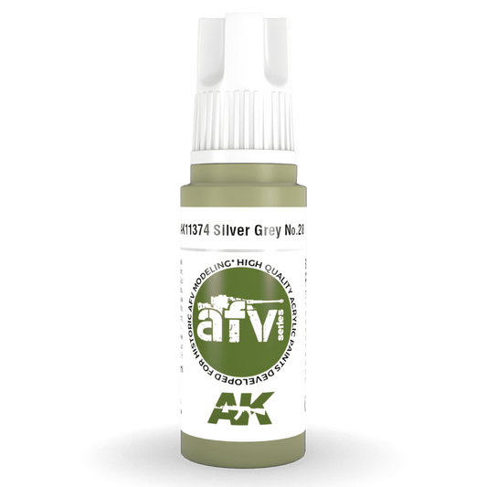 AK Interactive 3rd Gen Acrylic - Silver Grey No.28 17ml AK11374 - Loaded Dice